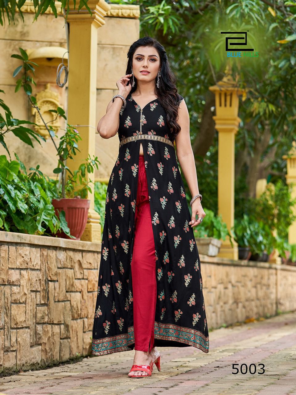 Blue Hills Summer Season 5Stylish Fancy Party Wear Kurti Collection